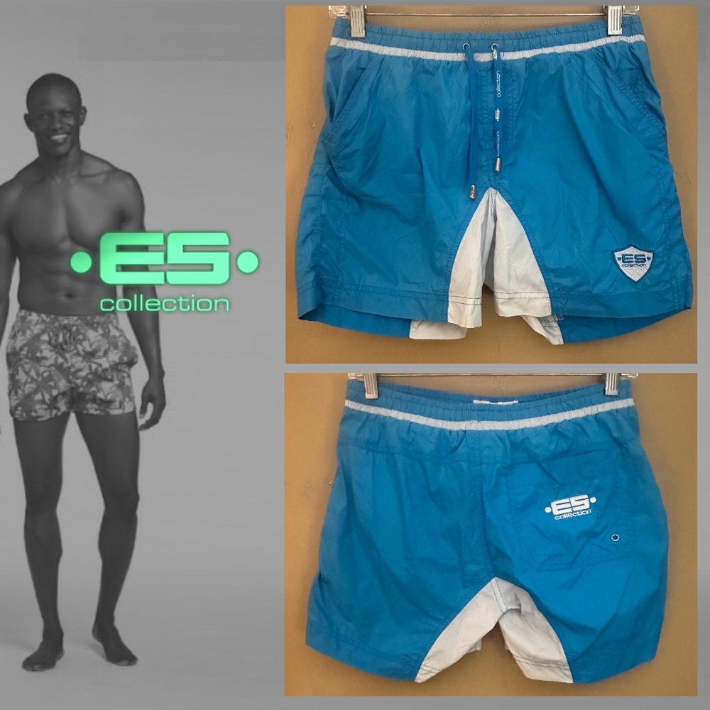 ES Collection Swim Trunks Small 28-30 Inseam 4.5" Gently worn 100% nylon